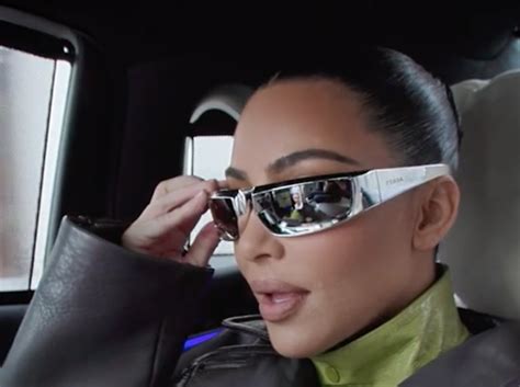 Get Kim Kardashian’s Prada Shield Style Sunglasses from The 